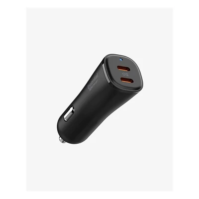 Spigen ArcStation Essential autós töltő, 50W, fekete EV502