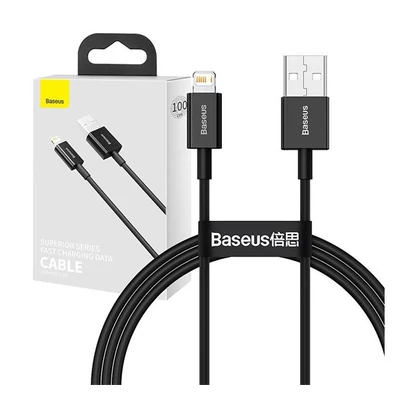 Baseus Superior Series USB-Lightning kábel, 2,4A, 1m, fekete