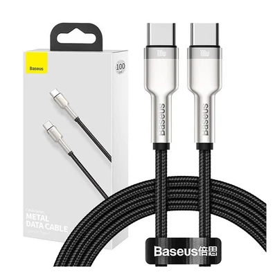 Baseus Cafule USB-C - USB-C kábel, 100W, 1m, fekete