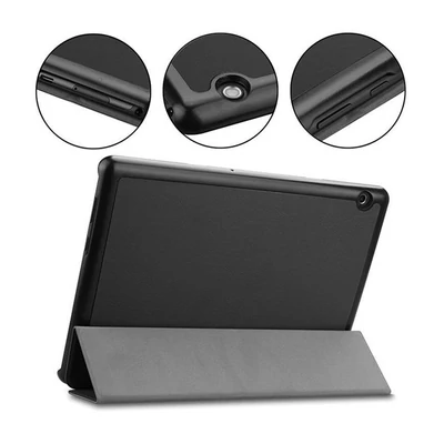Tactical Book Tri Fold iPad Pro 11 2024, flip tok, fekete