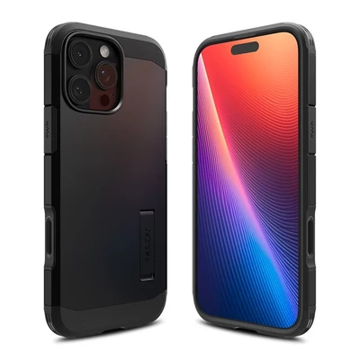 Spigen Tough Armor T MagFit Apple iPhone 16 Pro Max tok, Magsafe tok, fekete