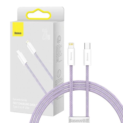 Baseus Dynamic Series USB-C-Lightning kábel, 20 W, 1 m, lila