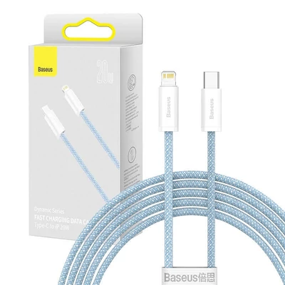 Baseus Dynamic Series USB-C-Lightning kábel, 20 W, 2 m, kék
