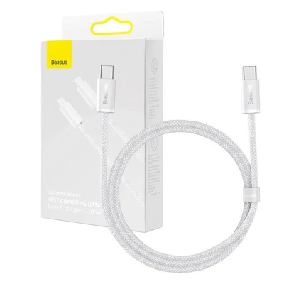 Baseus Dynamic USB-C-USB-C kábel, 100 W, 1 m, fehér