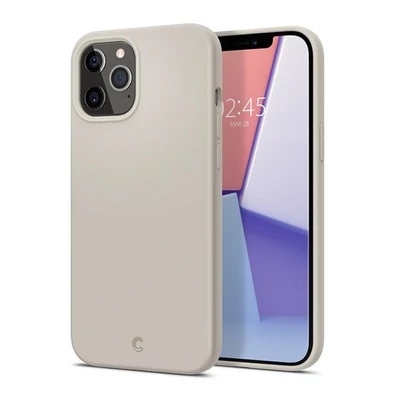 Spigen Silicone Apple iPhone 12 Pro Max tok, Stone, kavicsszürke