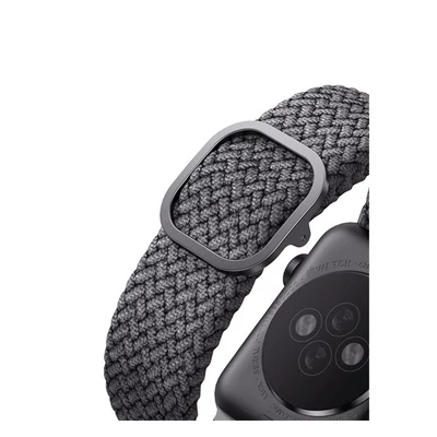 Uniq Aspen fonott szíj Apple Watch 38/40mm, szürke