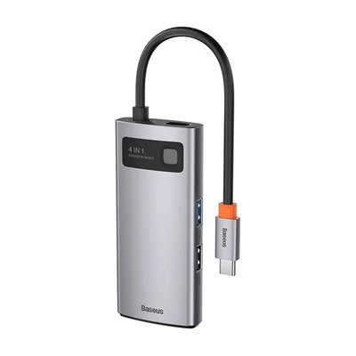 Baseus Metal Gleam USB-C Hub, 4-in-1 USB-C, USB2.0, USB3.0, HDMI