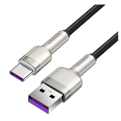 Baseus Cafule USB-C gyorstöltő töltő- és adatkábel, 0,25m, fekete