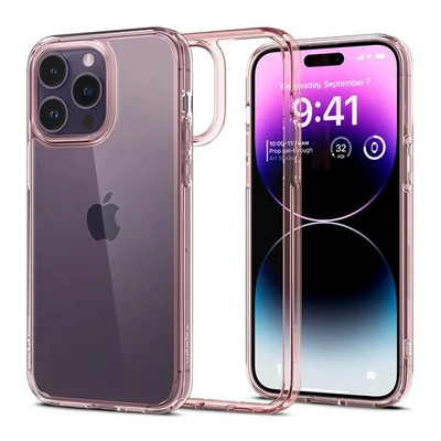 Spigen Ultra Hybrid Apple iPhone 14 Pro Max tok, Rose Crystal, rózsaszín