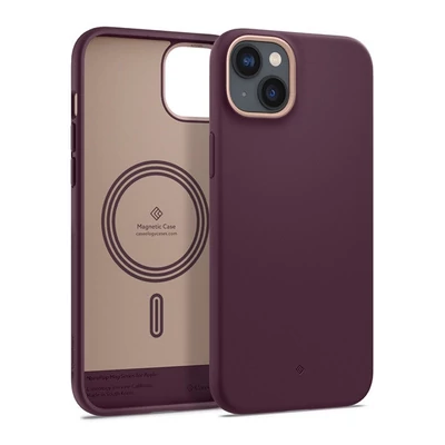 Caseology Nano Pop Apple iPhone 14 Plus Burgundy Bean MagSafe tok, burgundi