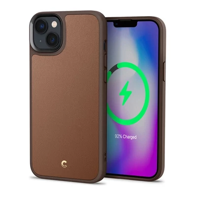Cyrill by Spigen Apple iPhone 14 Plus Kajuk MagSafe tok, Saddle Brown