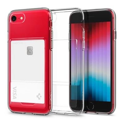 Spigen Crystal Slot Apple iPhone SE (2022/2020)/8/7 tok, Crystal Clear, átlátszó