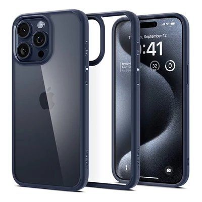 Spigen Ultra Hybrid Apple iPhone 15 Pro tok, Navy, sötétkék