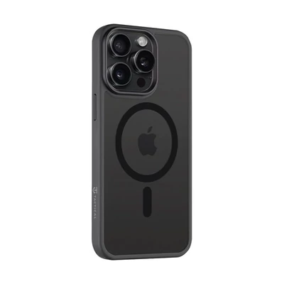 Tactical MagForce Hyperstealth Apple iPhone 15 Pro Max Magsafe hátlap tok, áttetsző/sötétszürke