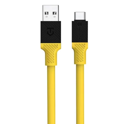 Tactical Fat Man USB / USB-C töltő- és adatkábel, 1m, sárga