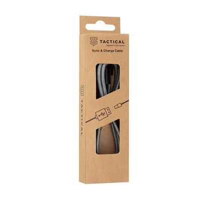 Tactical Fast Rope Kevlar USB-C / USB-C töltő- és adatkábel 100W, 20V/5A, 1m, szürke