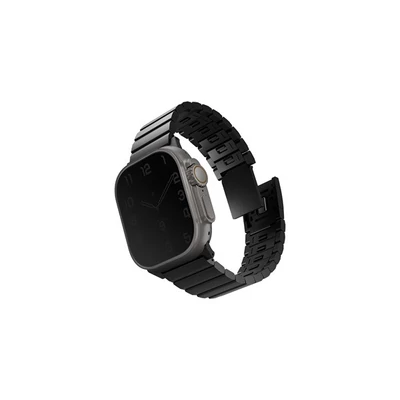 Uniq Strova Magsafe Apple Watch állítható szíj, 49/45/44/42MM, fekete