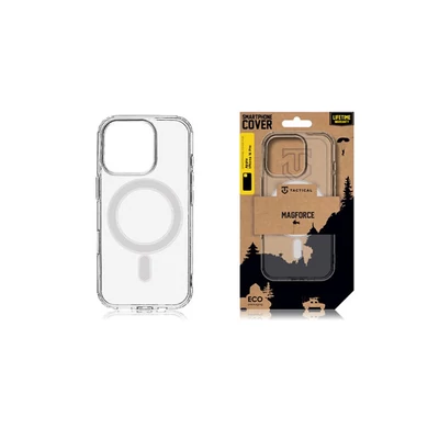 Tactical MagForce Apple iPhone 16 Pro MagSafe kompatibilis tok, átlátszó