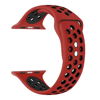 XPRO™ Apple Watch lélegző sport szíj Piros / Fekete Apple Watch 38mm / 40mm / 41mm / 42mm (S10) készülékhez