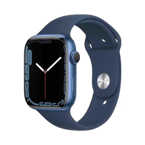 Apple Watch Szilikon Szíj - Sötétkék, 42/44/45/46/49 mm, M/L