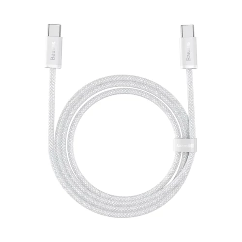 Baseus Dynamic szövött USB-C - USB-C kábel - Fehér, 1m
