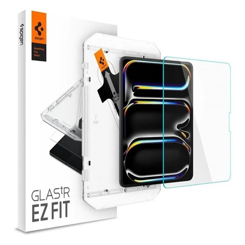 Spigen Glas. tR EZ Fit iPad Pro 11" (2024) tempered glass kijelzővédő fólia felhelyező kerettel