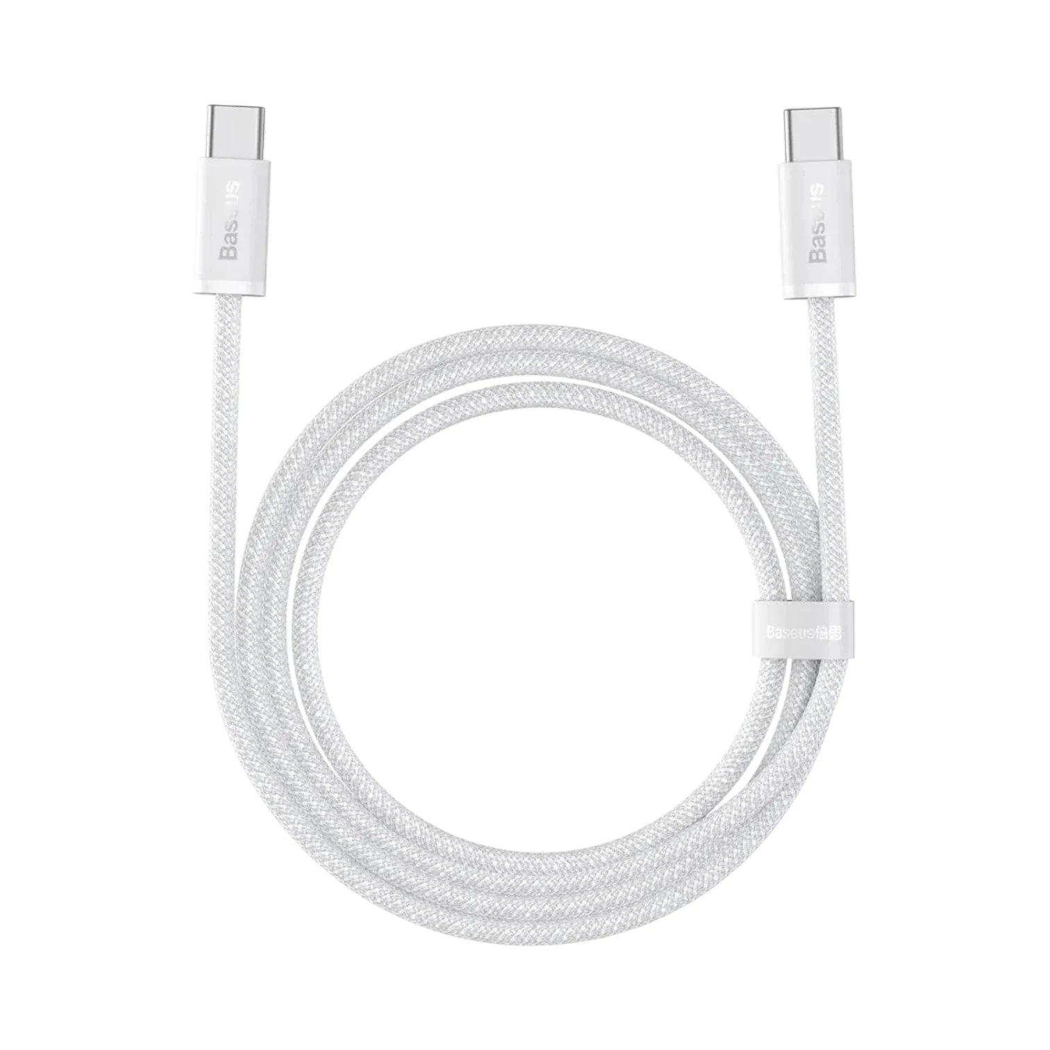 Baseus Dynamic szövött USB-C - USB-C kábel - Fehér, 1m