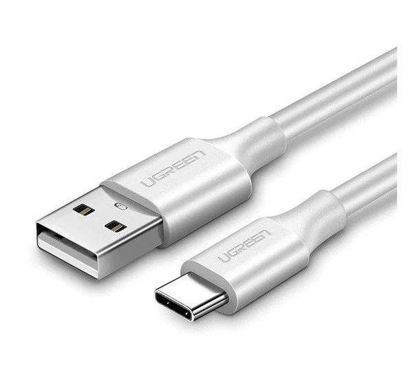 Ugreen USB-C / USB gyorstöltő- és adatkábel, 0,5m, fehér